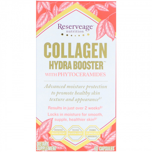 ReserveAge Nutrition, Collagen Hydra Protect, с керамидами, 60 капсул