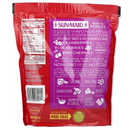Sun-Maid, смесь сушеных ягод, клюква, вишня и голубика, 425 г (15 унций)
