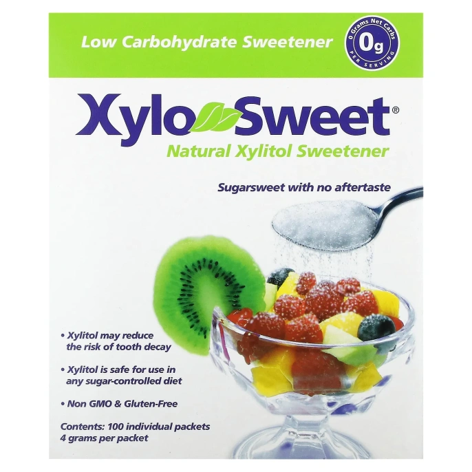 Xlear, Xylo-Sweet, 100 пакетиков, 4 г каждый