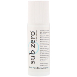 Sub Zero, Охлаждающее обезболивающее гелевое средство с шариковым аппликатором, 3 жидких унции (88,8 мл)
