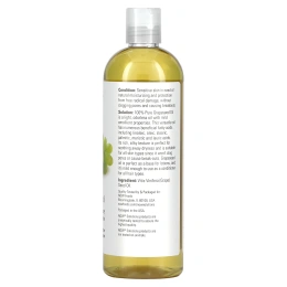 Now Foods, Now Foods, Solutions, Масло виноградной косточки, 16 унций (473 мл)