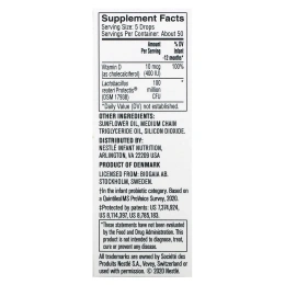 Gerber, Soothe, Vitamin D & Probiotic Drops, Birth +, 0.34 fl oz (10 ml)