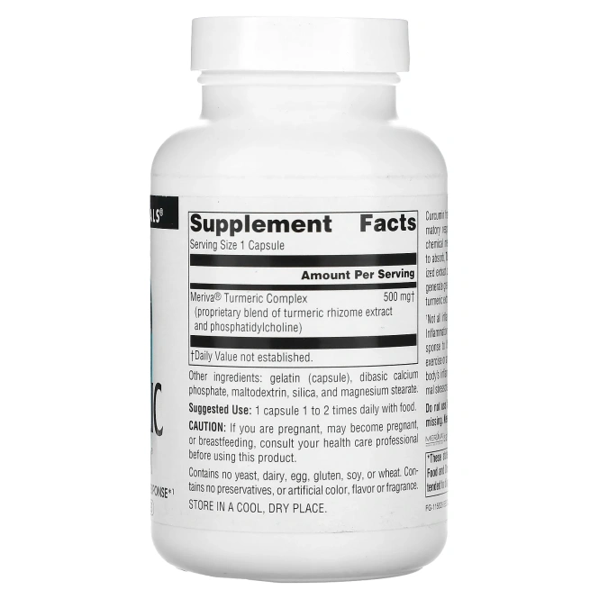 Source Naturals, Комплекс из куркумы Мерива, 500 мг, 120 капсул