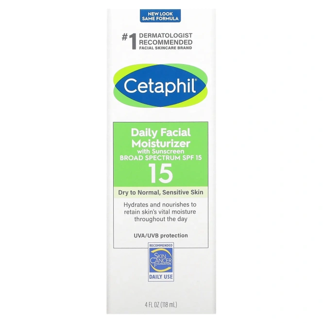 Cetaphil, Дневной увлажняющий лосьон для лица с SPF 15, 118 мл
