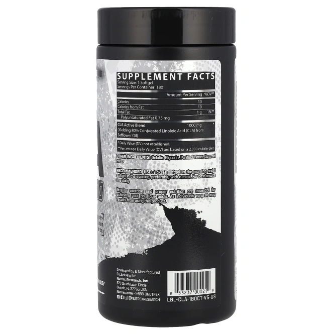 Nutrex Research, Lipo-6 CLA, 180 желатиновых капсул