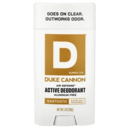 Duke Cannon Supply Co., Air Defense™, активный дезодорант, без алюминия, пилообразная форма, 85 г (3 унции)