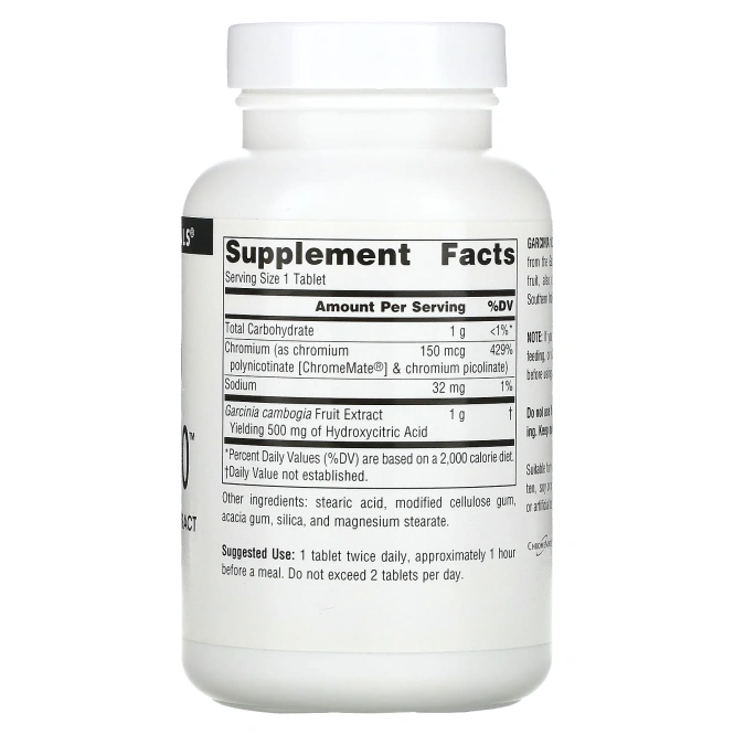 Source Naturals, Гарциния 1000 (Garcinia 1000), 90 таблеток