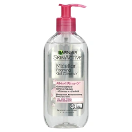 Garnier, SkinActive, мицеллярная очищающая пенка, многоцелевая, легко смывающаяся, для всех типов кожи, 200 мл (6,7 жидк. унции)