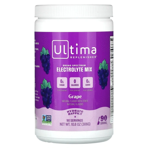 Ultima Replenisher, Electrolyte Powder, Grape, 10.8 oz (306 g)