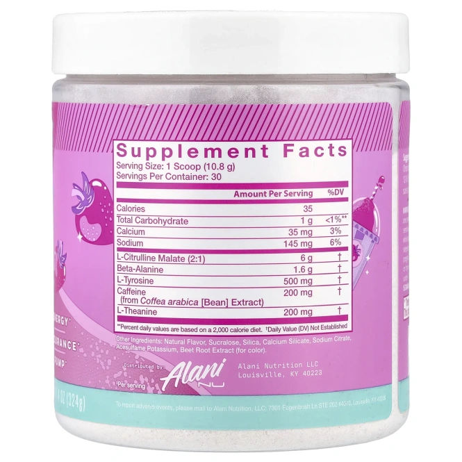 Alani Nu, предтренировочный комплекс, розовая мармеладка, 324 г (11,4 унции)