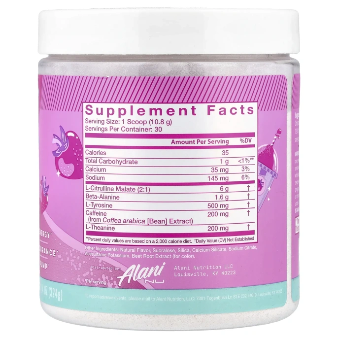 Alani Nu, предтренировочный комплекс, розовая мармеладка, 324 г (11,4 унции)