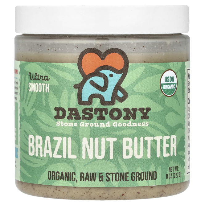 Dastony, Органическое масло из бразильских орехов, ультрагладкое, 227 г (8 унций)