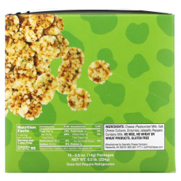 Just The Cheese, Хрустящий мини-тост с сыром, сыр халапеньо, 16 пакетиков по 14 г (0,5 унции)