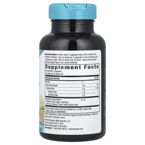 Nature's Way, Fiber Fusion Plus, 120 растительных капсул