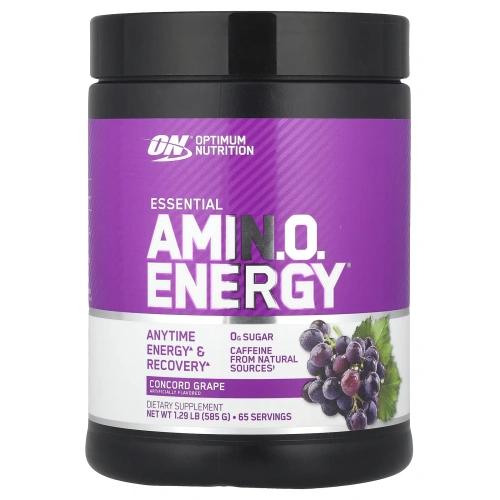 Optimum Nutrition, Энергия незаменимых аминокислот со вкусом винограда, 585г