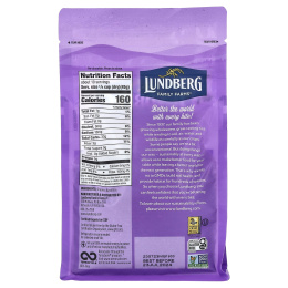 Lundberg, Органический, черный жемчужный рис, 1 фунт (454 г)