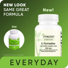Vitacost, Everyday, L-тирозин, 500 мг, 100 капсул