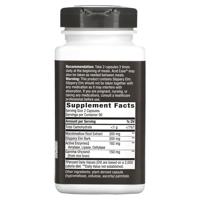 Nature's Way, Acid Ease, Формула для пищеварения, 180вегетарианских капсул