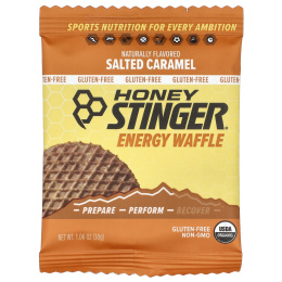 Honey Stinger, Energy Waffle, соленая карамель, 12 вафель по 30 г (1,06 унции)