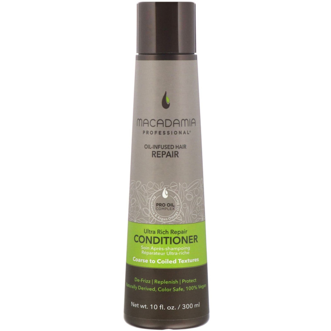 Macadamia Professional, Кондиционер для ультраинтенсивного восстановления, для жестких и вьющихся волос, 300 мл (10 жидк. унций)