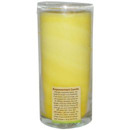 Aloha Bay, Чакральная энергетическая свеча, защита, желтая, 11 унций, 1 свеча
