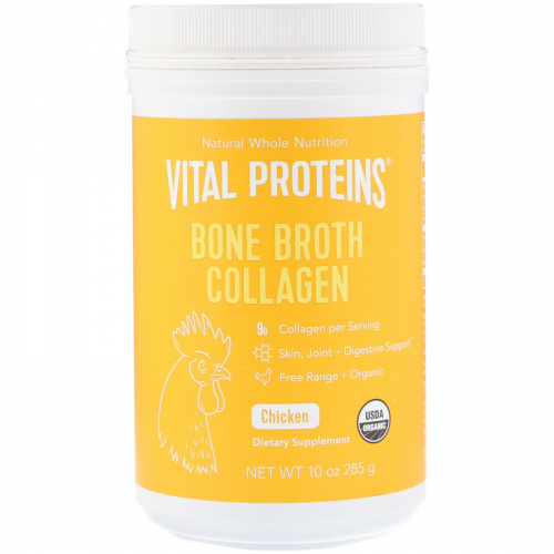 Vital Proteins, Коллаген из костного бульона, курица, 10 унц. (285 г)