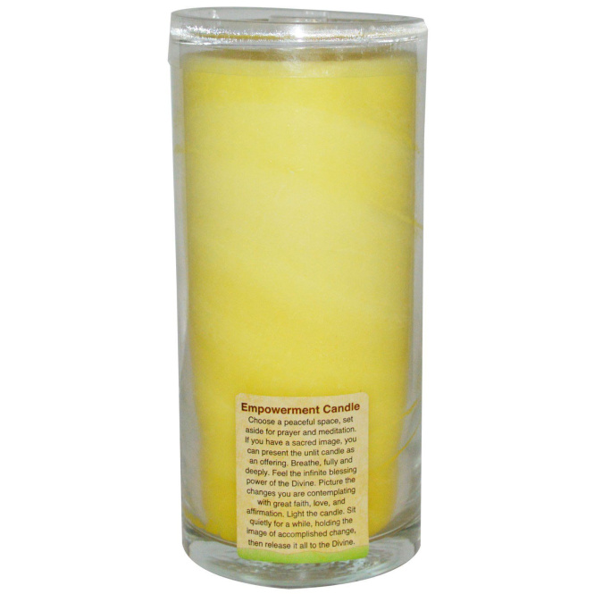 Aloha Bay, Чакральная энергетическая свеча, защита, желтая, 11 унций, 1 свеча