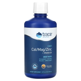 Trace Minerals Research, Жидкая натуральная Пина-колада Cal/Mag/Zinc 32 жидких унции