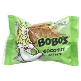Bobo's Oat Bars, Овсяные кусочки, кокос, 5 кусочков, 37 г (1,3 унции)