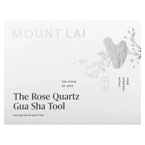 Mount Lai, Массажер гуаша из розового кварца, 1 шт.