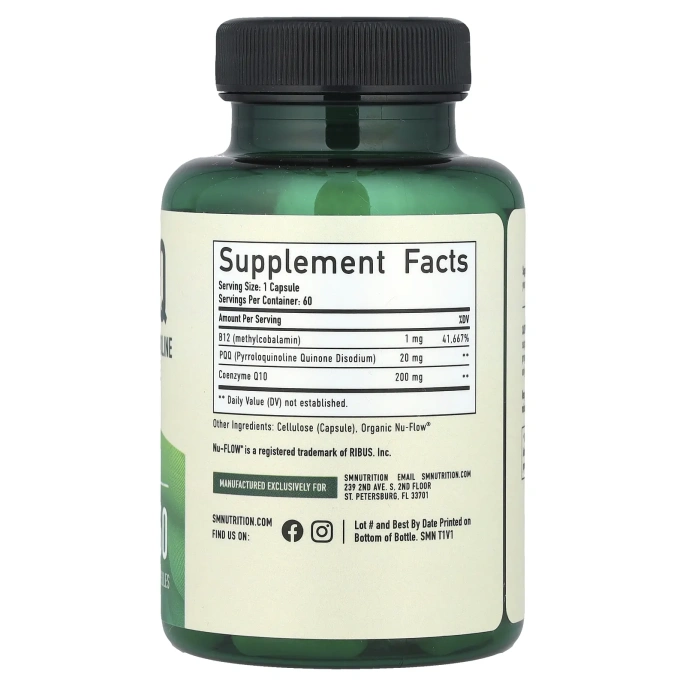 SMNutrition, PQQ, 60 капсул