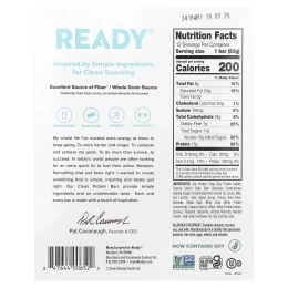 Ready, Clean Protein Bar, темный шоколад, кокос и миндаль, 12 батончиков, 53 г (1,87 унции)