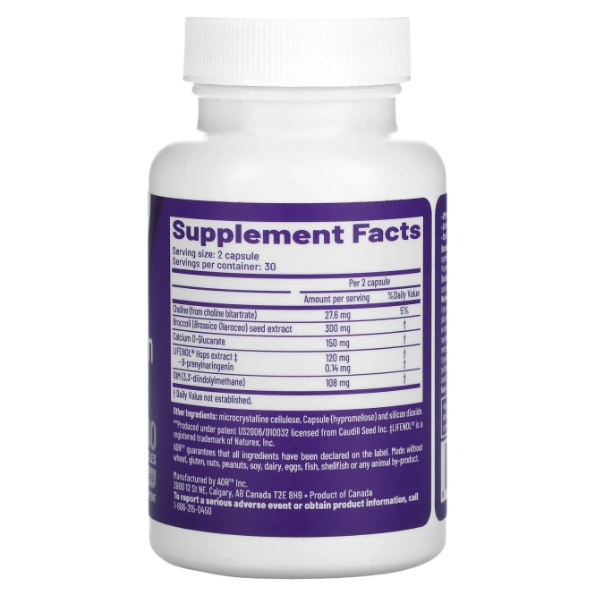 Advanced Orthomolecular Research AOR, Estro Freedom, 60 вегетарианских капсул