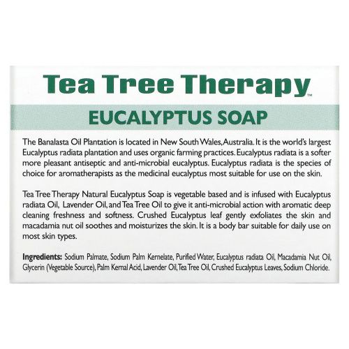Tea Tree Therapy, Эвкалиптовое мыло, брусок 3,5 унции (99,2 г)