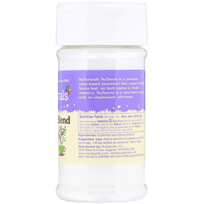 NuNaturals, NuStevia, NoCarbs Blend, 2.75 oz (78 g)