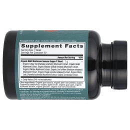 Dr. Axe / Ancient Nutrition, Multi Mushroom, ежедневная иммунная защита, 30 таблеток