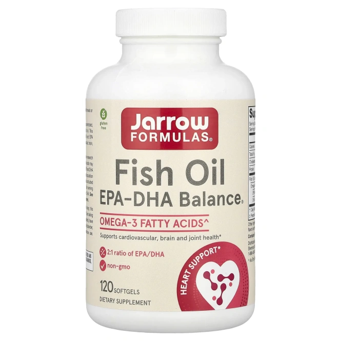 Jarrow Formulas, EPA-DHA Balance®, рыбий жир с ЭПК и ДГК,120 капсул