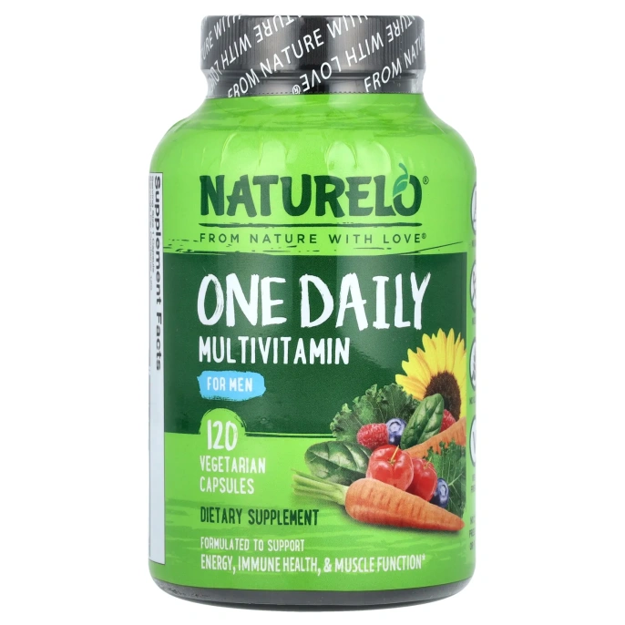 NATURELO, мультивитамины для мужчин, для ежедневного применения, 120 вегетарианских капсул