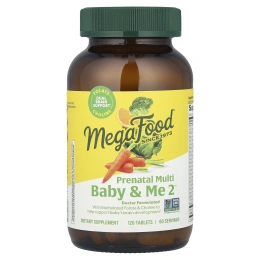 Витамины для беременных Baby & Me 2 MegaFood , 120 таблеток