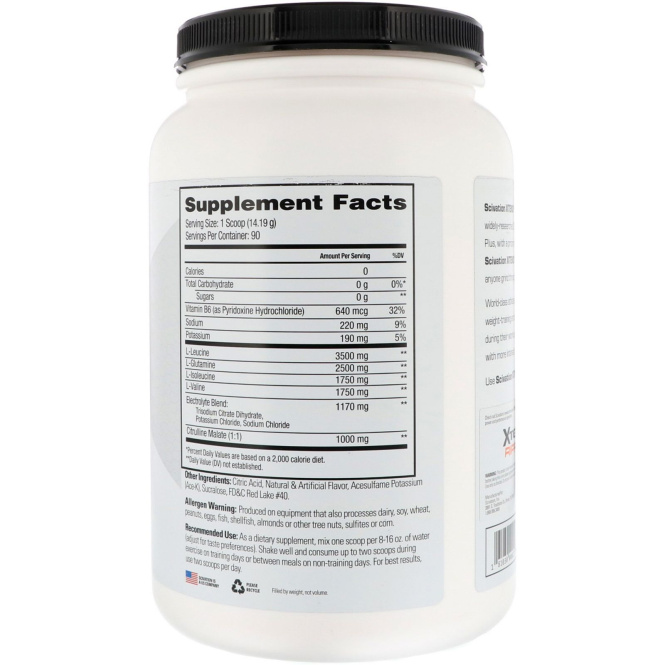 Scivation, Xtend, катализатор для тренировок, розовый лимонад, 45,0 унций (1278 г)