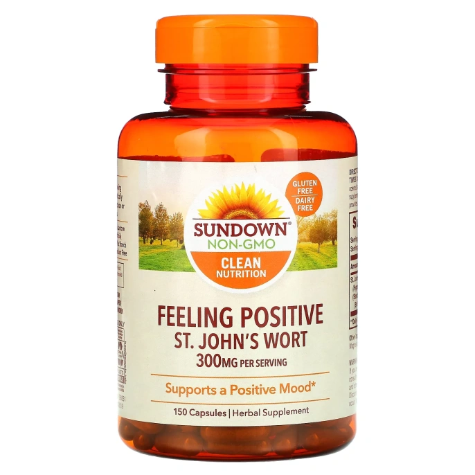 Sundown Naturals, Стандартизированный зверобой обыкновенный, 300 мг, 150 капсул
