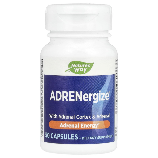 Nature's Way, ADRENergize, энергия, 50 капсул