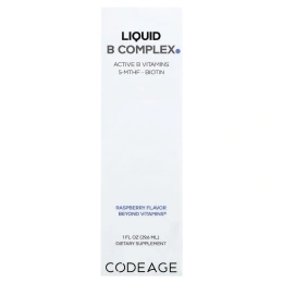 Codeage, жидкий комплекс витаминов группы B, малина, 29,6 мл (1 жидк. унция)