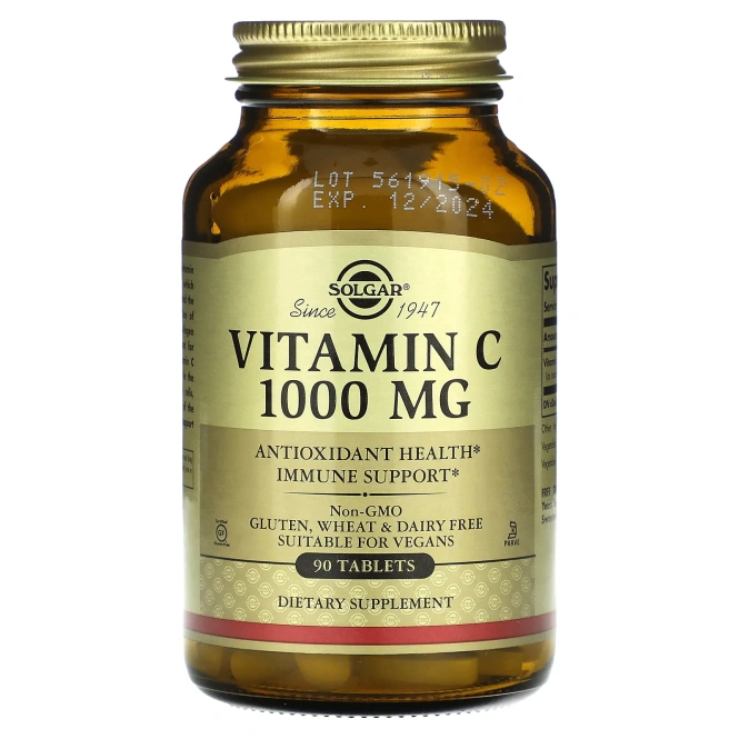 Solgar Vitamin C 1000 мг, 90 таблеток