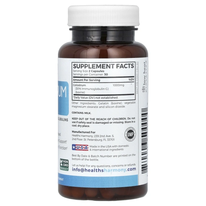 Healths Harmony, Молозиво 30% IGG`` 60 капсул