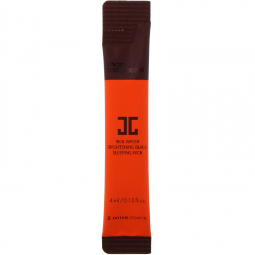 Jayjun Cosmetic, Ночная черная маска, усиливающая сияние кожи, на водной основе, 10 пакетов, .13 унц. (4 мл)