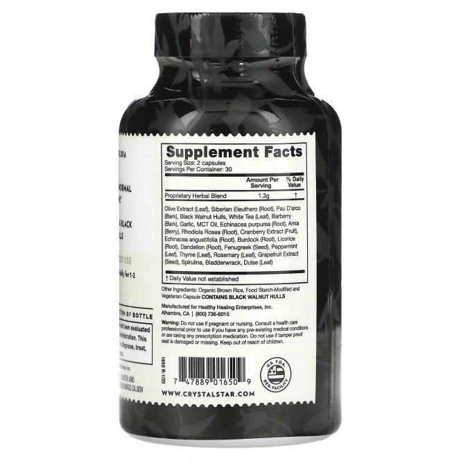 Crystal Star, Candida Detox, 60 вегетарианских капсул