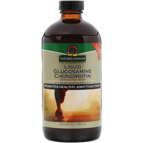 Nature's Answer, Liquid Glucosamine Chondroitin, Tangerine Flavored, 16 fl oz (480 ml)