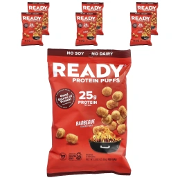 Ready, Протеиновые шарики, барбекю, 6 пакетиков по 80 г (2,82 унции)