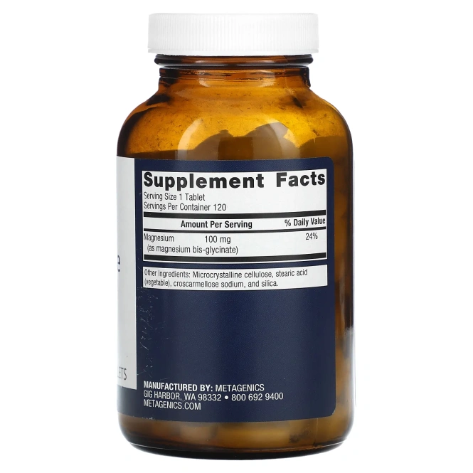 Metagenics, Магний глицинат, 120 таблеток